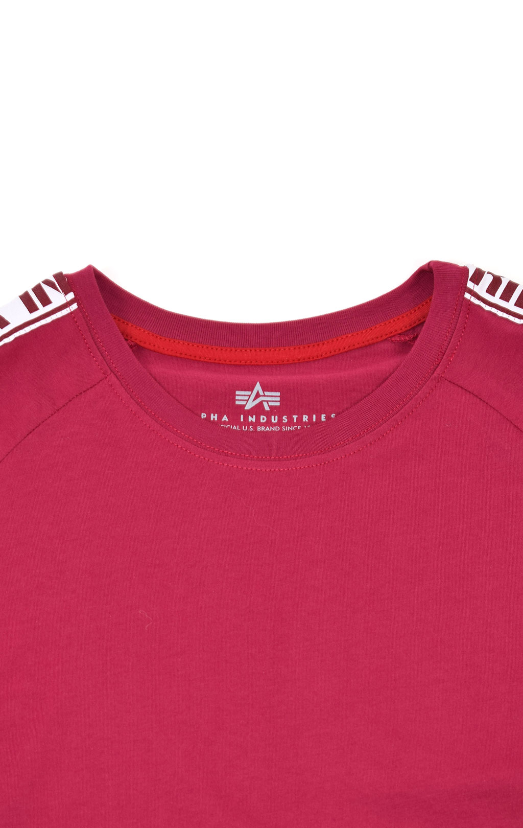 Женская футболка ALPHA INDUSTRIES AL TAPE T major red 
