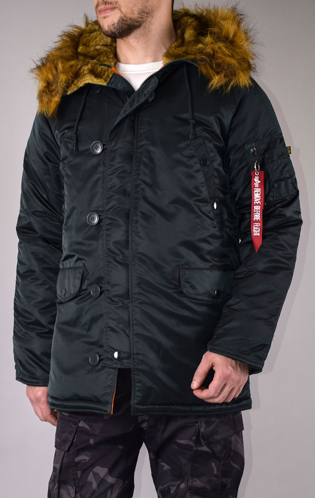 Аляска ALPHA INDUSTRIES VF 59 big size N-3B dark petrol 