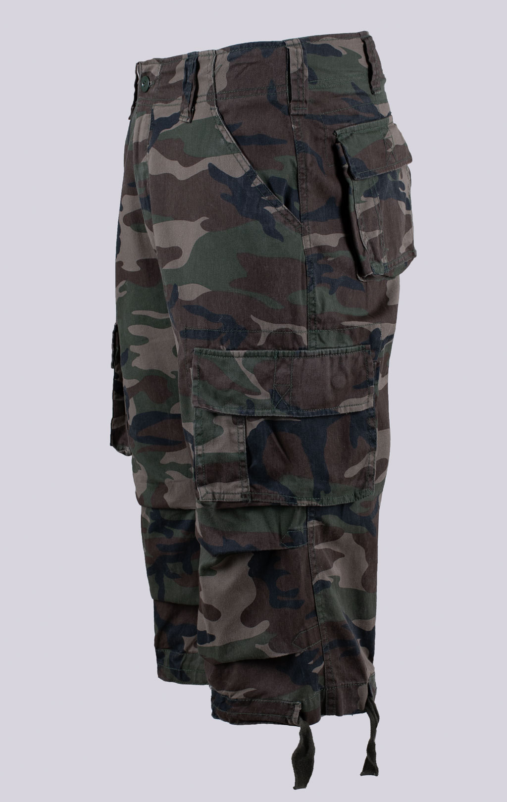 Шорты карго удлинённые BRANDIT Urban Legend 3/4 camo woodland 