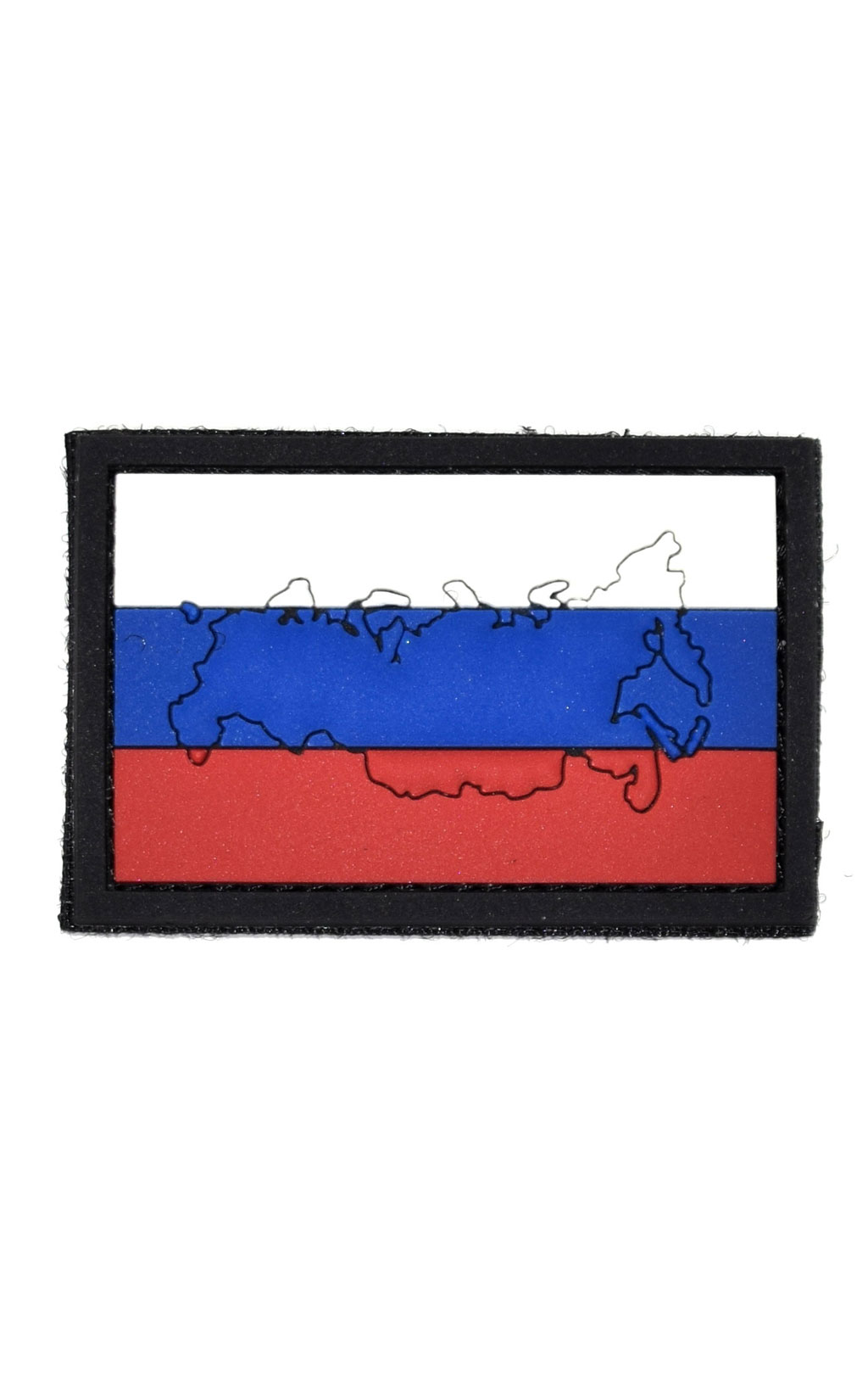 Нашивка ПВХ Fostex RUSSIA (с картой) на липучке (7164) 