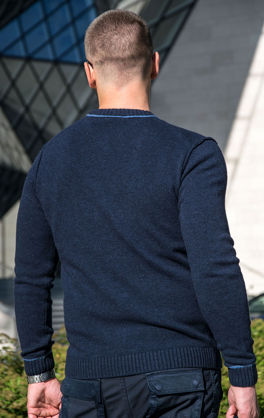 Свитер AERONAUTICA MILITARE FW 23/24/BG blue mountain (MA 1463) 