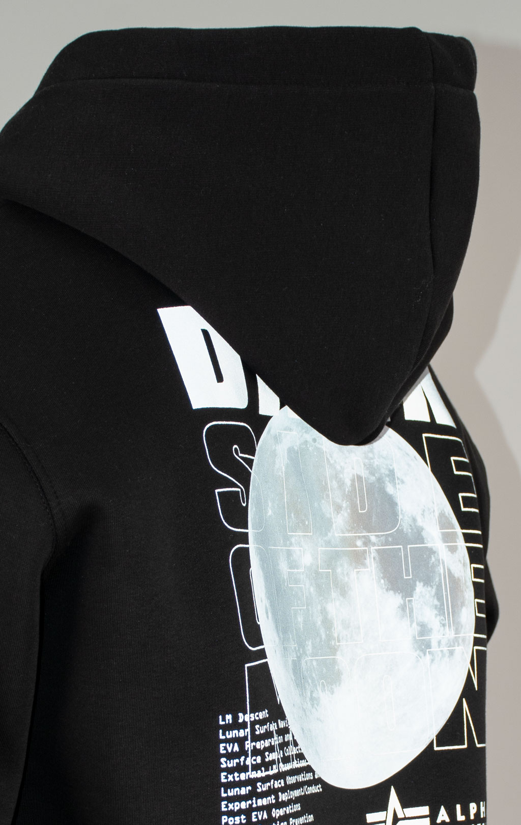 Толстовка ALPHA INDUSTRIES DARK SIDE HOODY black/reflective 
