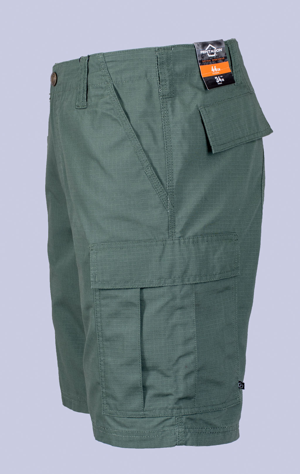 Шорты карго Pentagon BDU 2.0 big size хлопок35%/полиэстер65% Rip-Stop 06CG-camo green 05011 