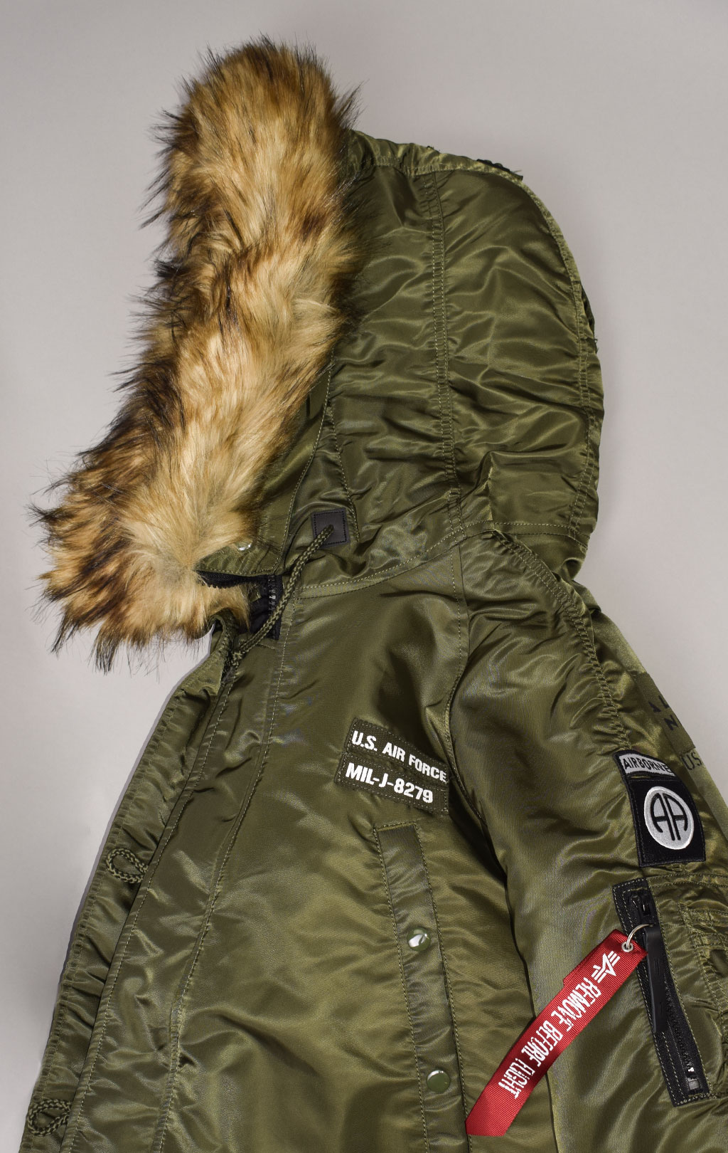 Аляска ALPHA INDUSTRIES AIRBORNE N-3B dark green 