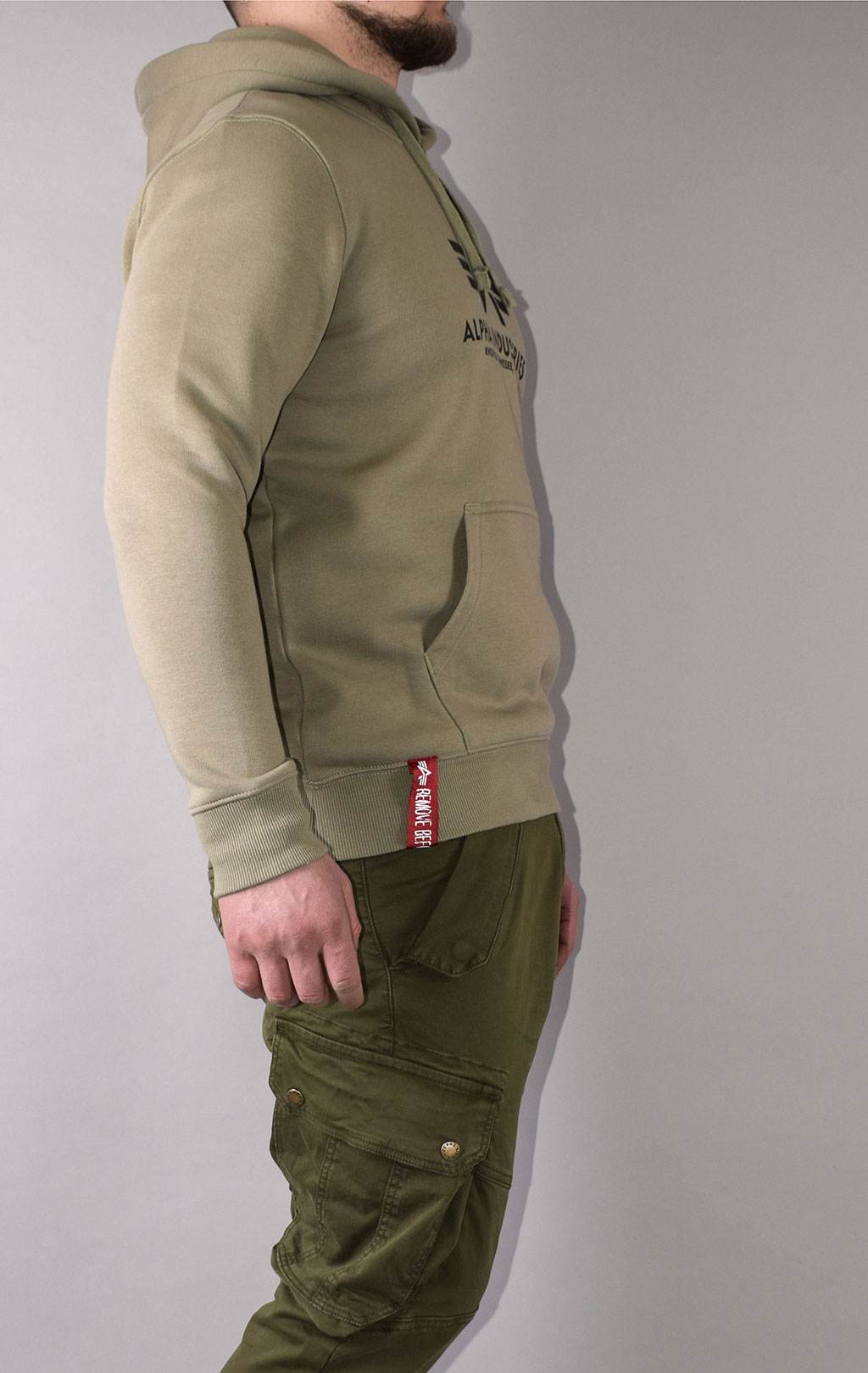 Толстовка ALPHA INDUSTRIES BASIC HOODY olive 