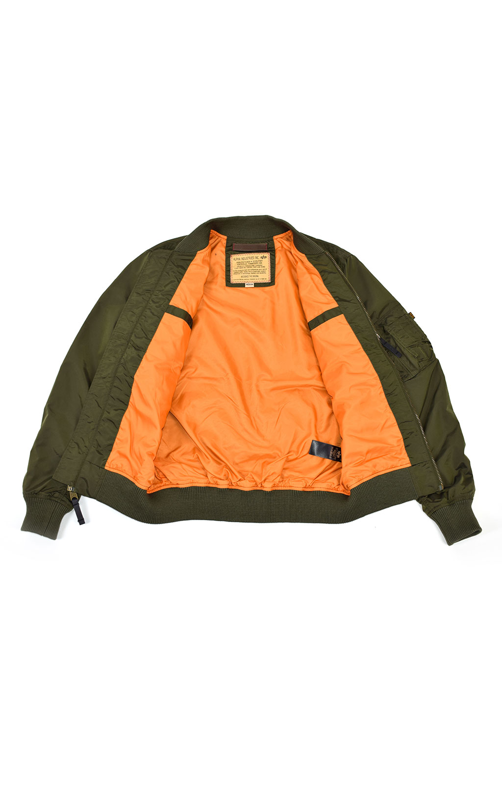 Ветровка-бомбер ALPHA INDUSTRIES TT MA-1 dark green 