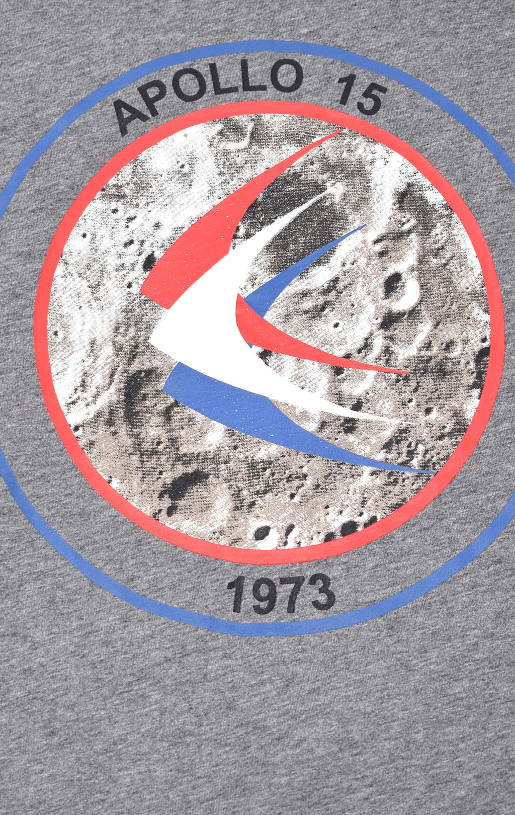 Футболка ALPHA INDUSTRIES NASA APOLLO 15 med charcoal heather 