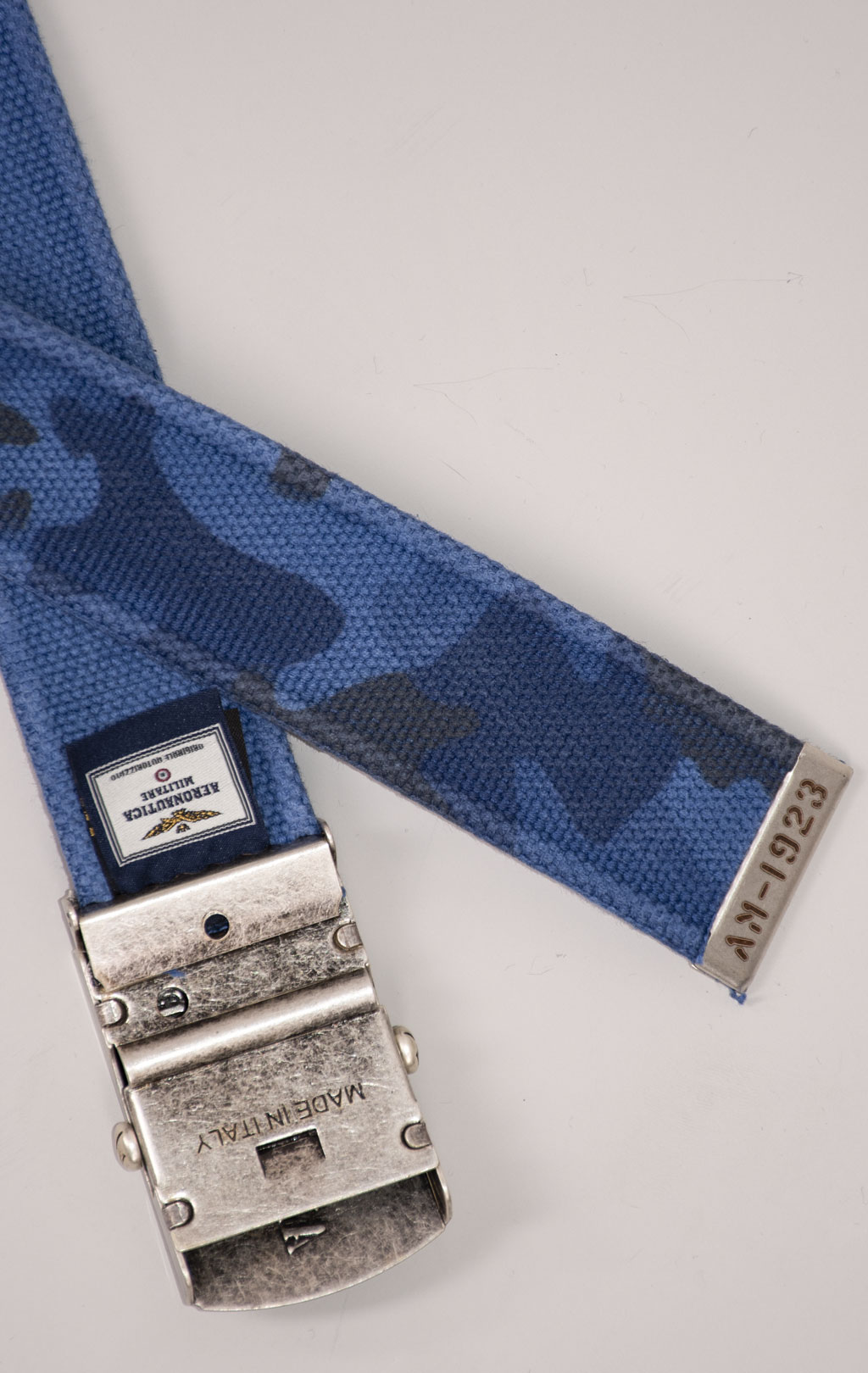 Ремень тканевый AERONAUTICA MILITARE SS 24/IT blue camo (CI 303) 