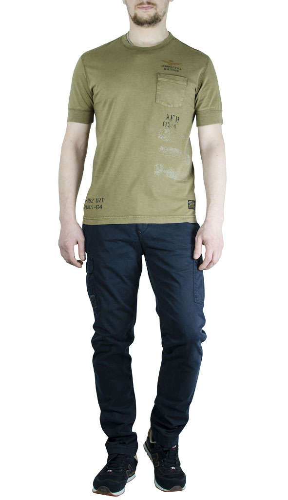 Футболка AERONAUTICA MILITARE verde militare (TS 1347) 