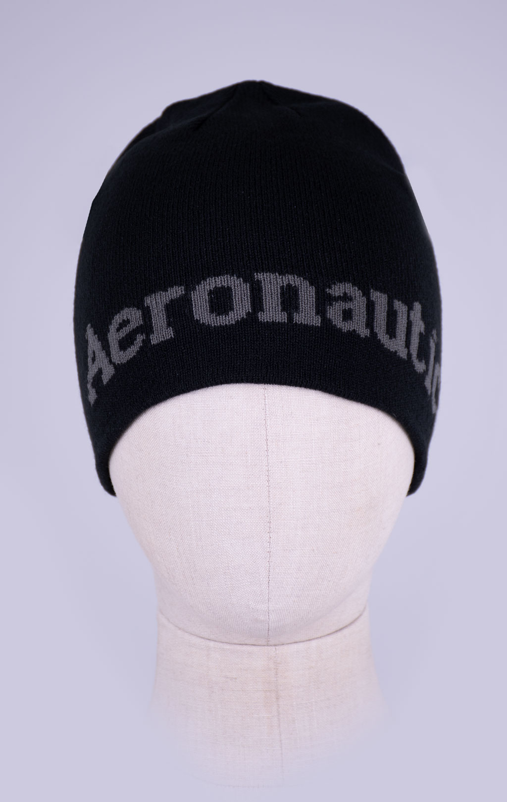 Шапка вязаная AERONAUTICA MILITARE FW 26/27/CN jet black (CU 0093) 