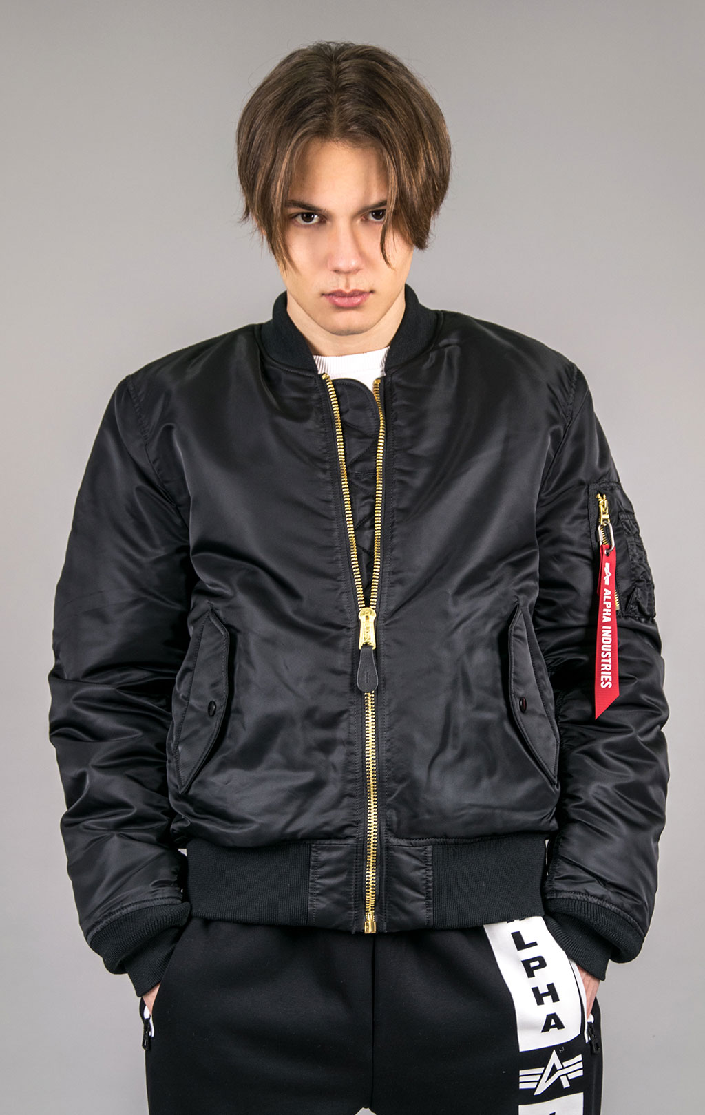 Бомбер ALPHA INDUSTRIES SLIM FIT/EUROPEAN FIT MA-1 FW 21/22 m black 