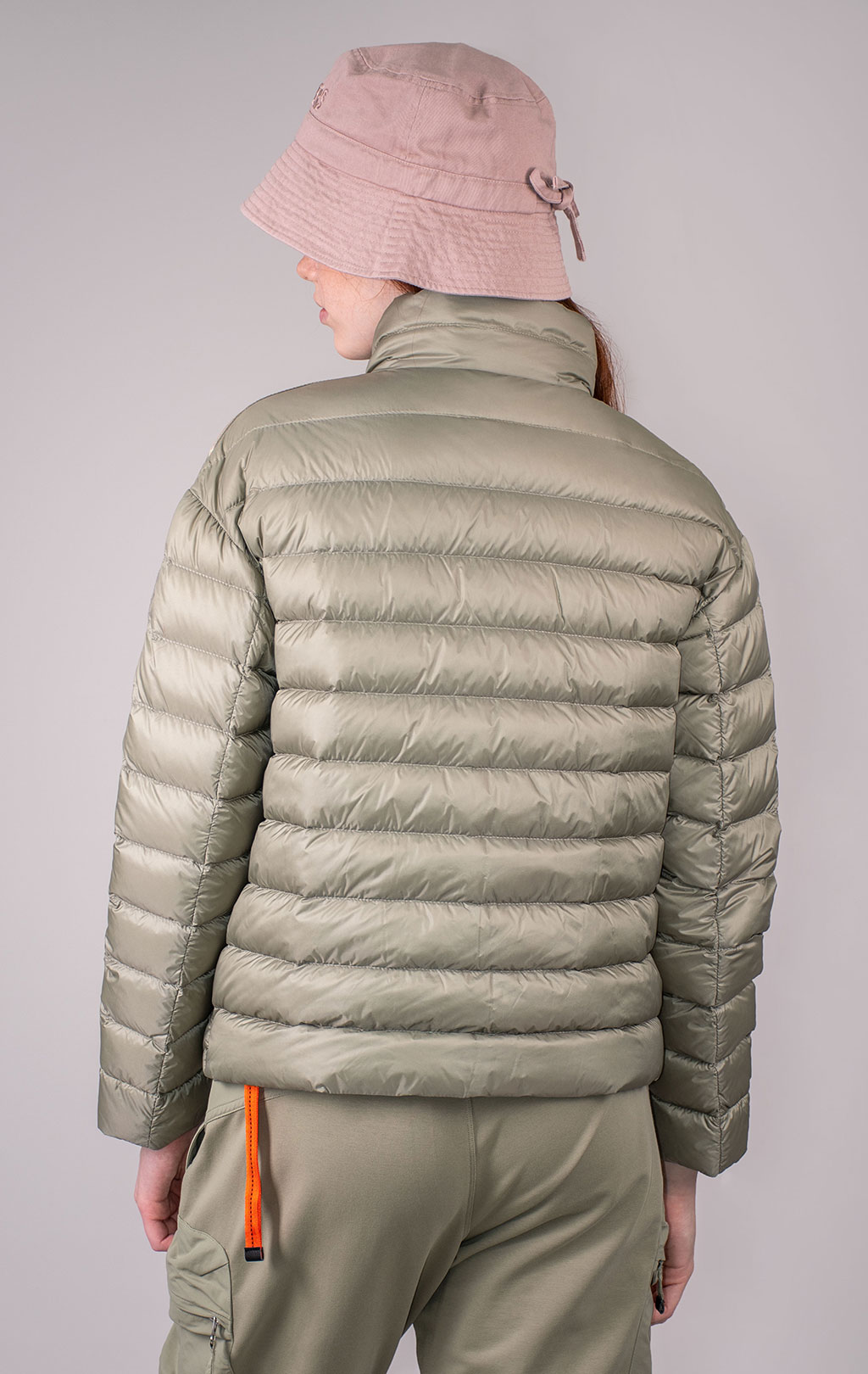 Женская куртка-пуховик лёгкая PARAJUMPERS LETIZIA REVERSO двусторонняя SS 24 sage-misty lilac 