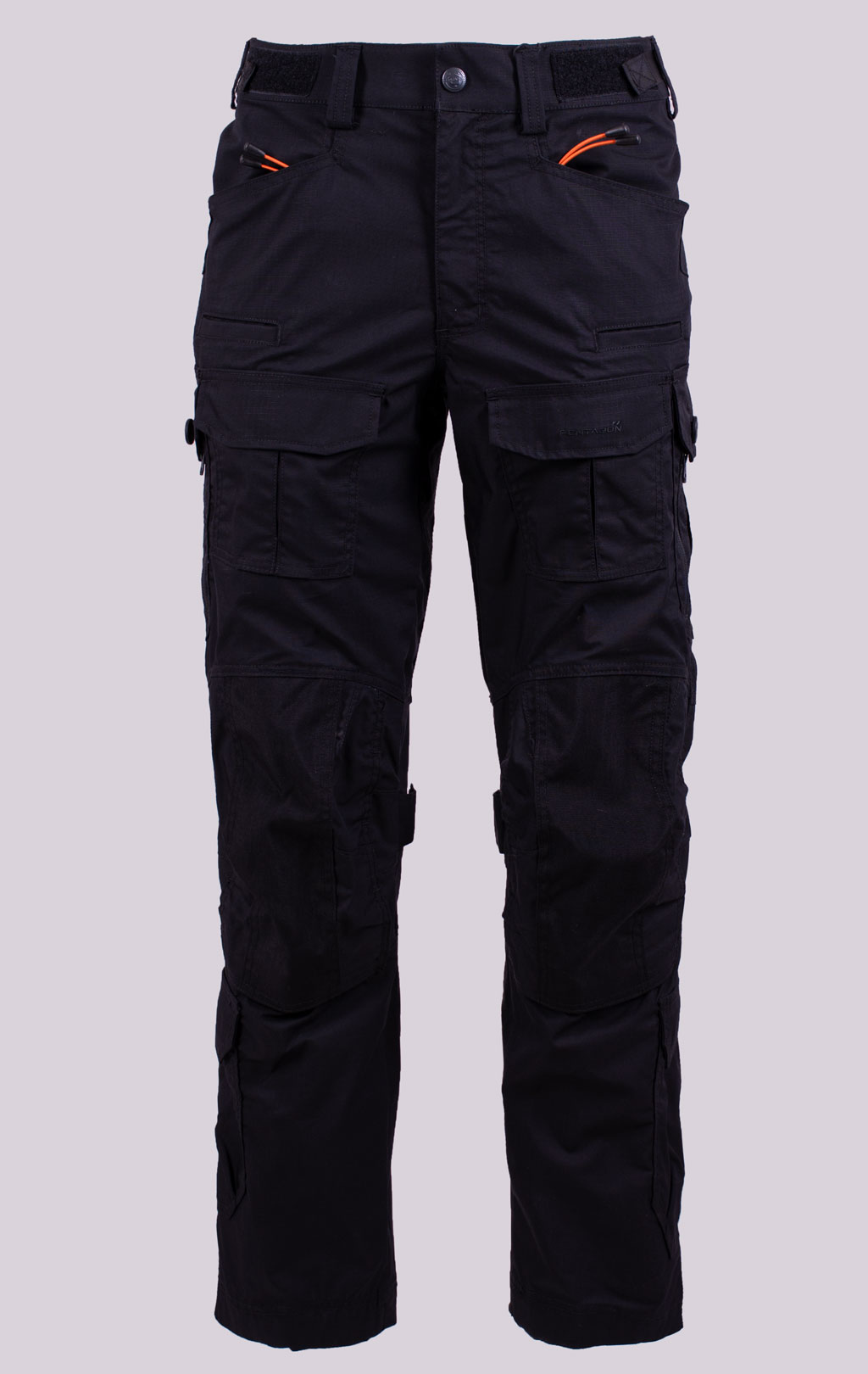 Брюки тактические Pentagon WOLF хлопок35%/полиэстер65% Rip-Stop stretch black 05031 