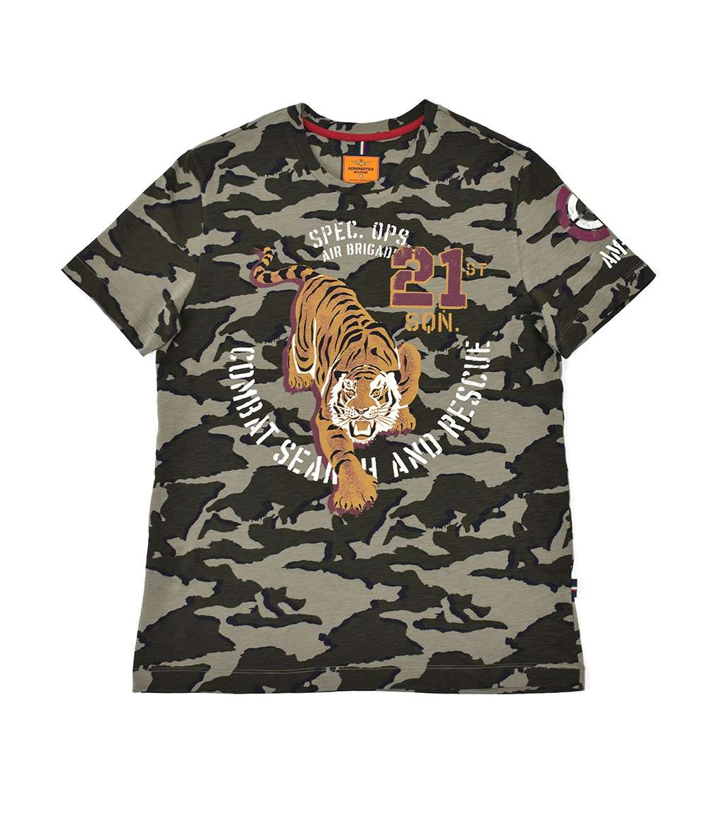 Футболка AERONAUTICA MILITARE SS 20/IN camouflage AM23 (TS 1728) 