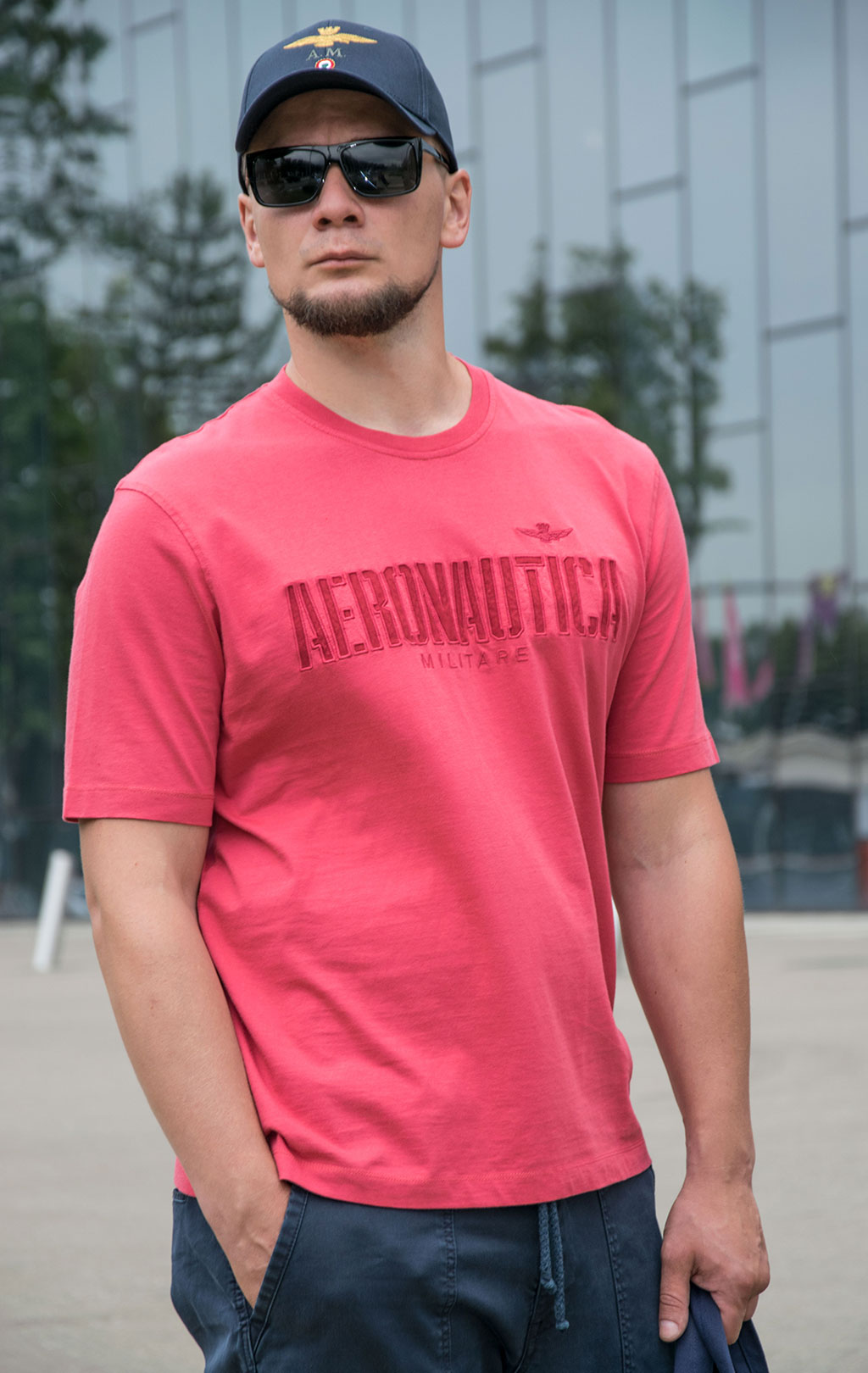 Футболка AERONAUTICA MILITARE FW 23/24/TR pink (TS 2130) 