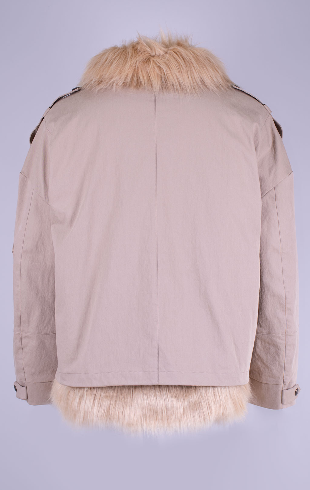 Женская куртка меховая AERONAUTICA MILITARE FW 26/27/CN silver mink (AB 3055) 