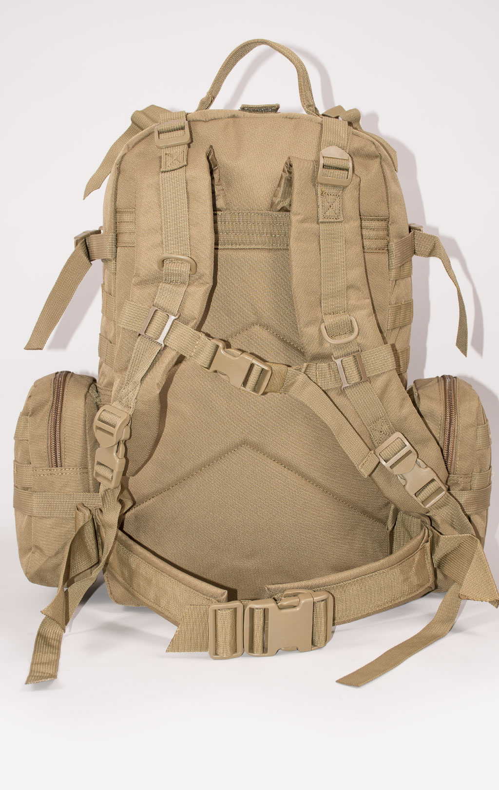 Рюкзак тактический ASSAULT 60L с поясной сумкой + 2 подсумка coyote BS-016 Китай