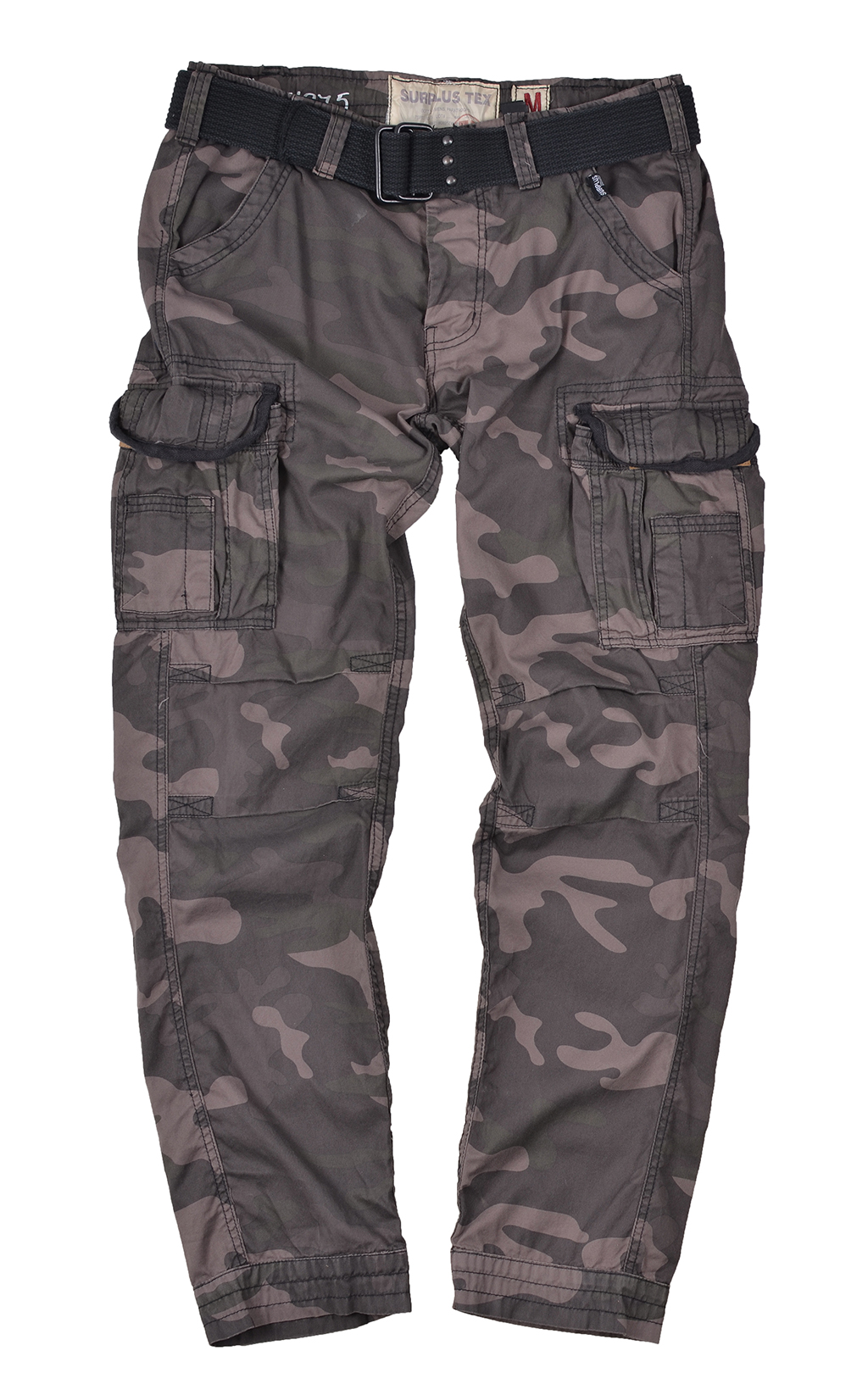 Брюки-карго Surplus PREMIUM SLIMMY camo black 