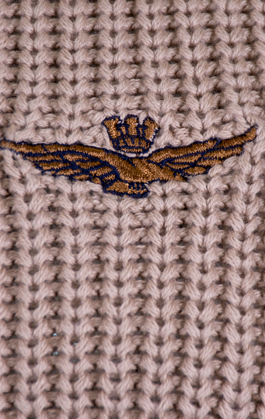 Свитер на молнии AERONAUTICA MILITARE FW 26/27/BG hazelnut (MA 1664) 