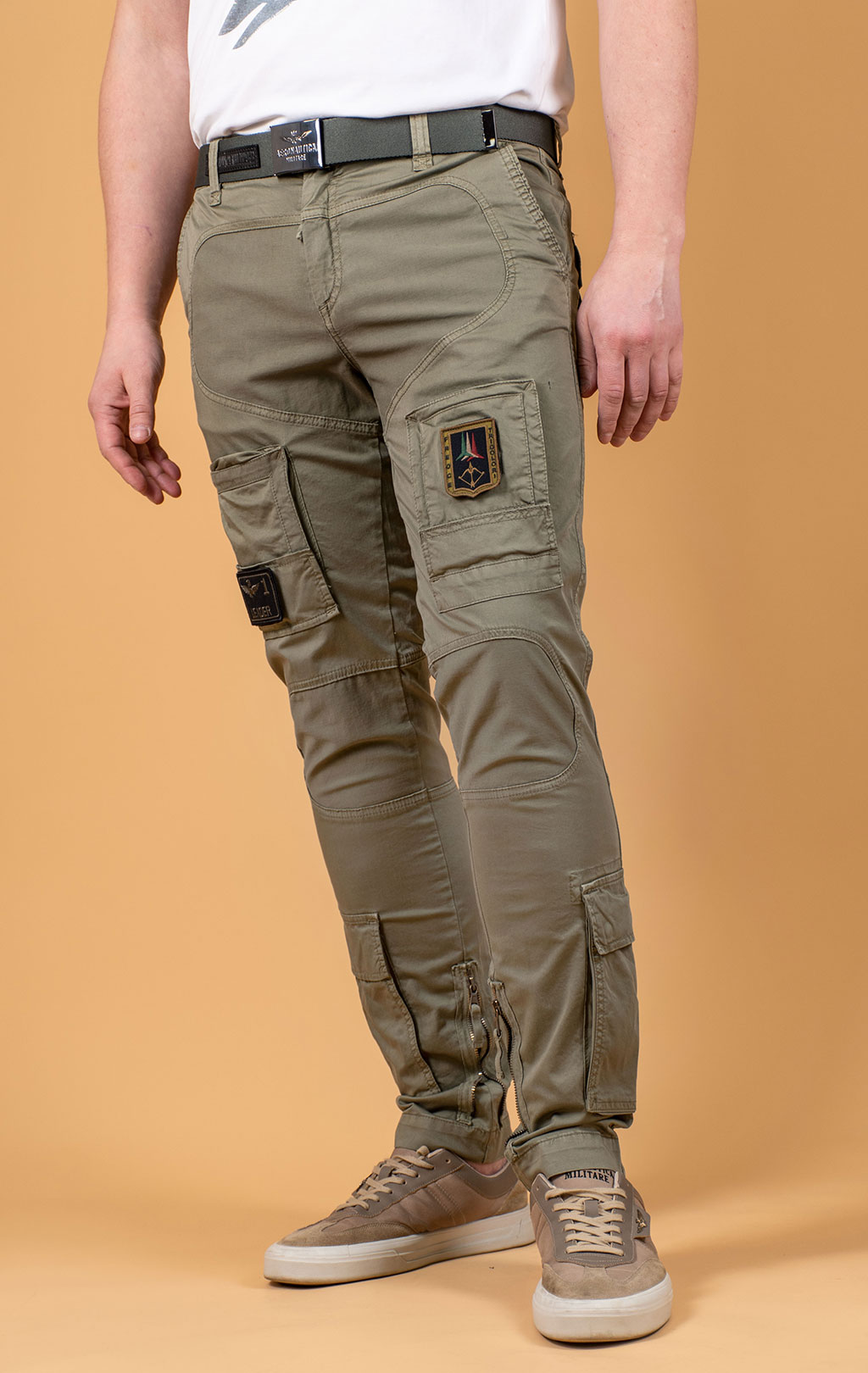 Брюки-карго AERONAUTICA MILITARE ANTI-G SS 25 m/AL green (PA 1387) 