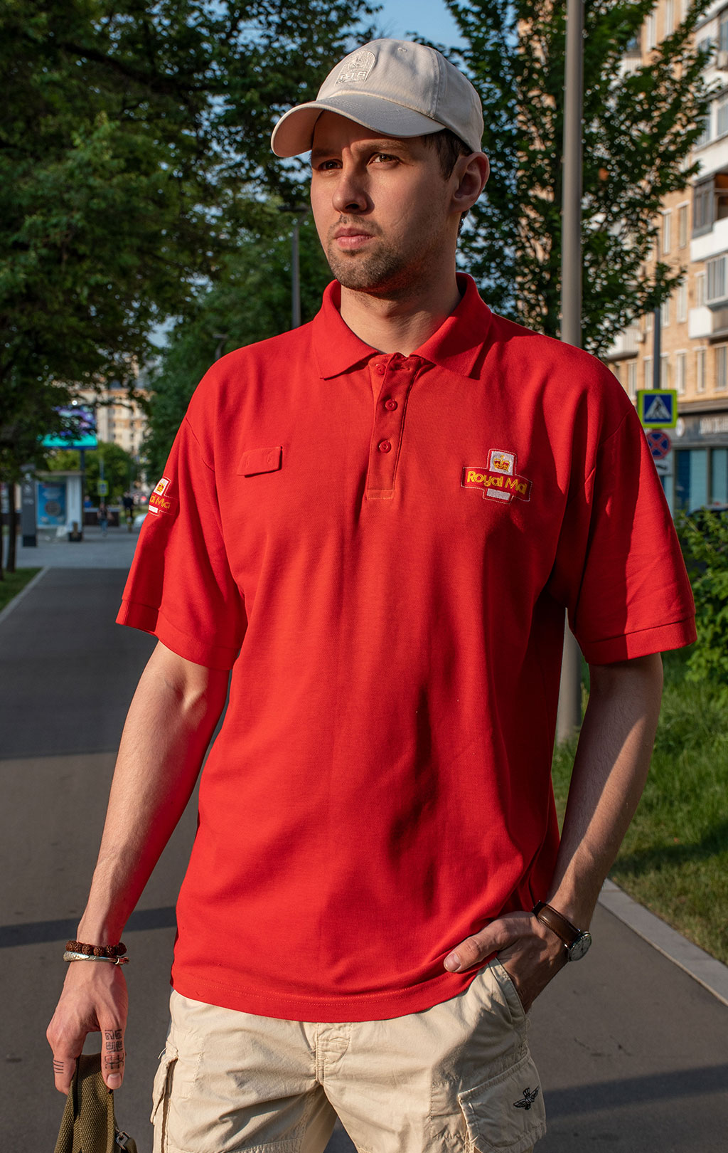 Футболка polo форменная ROYAL MAIL red б/у Англия