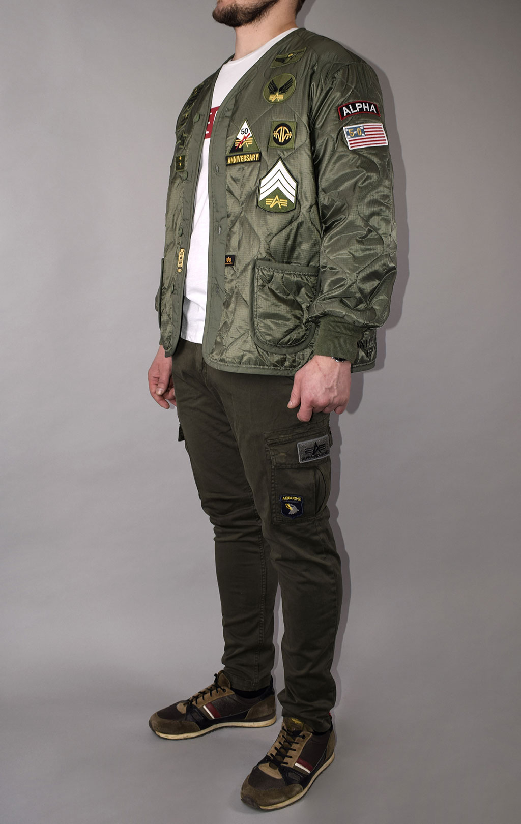 Подстежка ALPHA INDUSTRIES 50th ANNIVERSARY M-65 с карманами и манжетами olive 