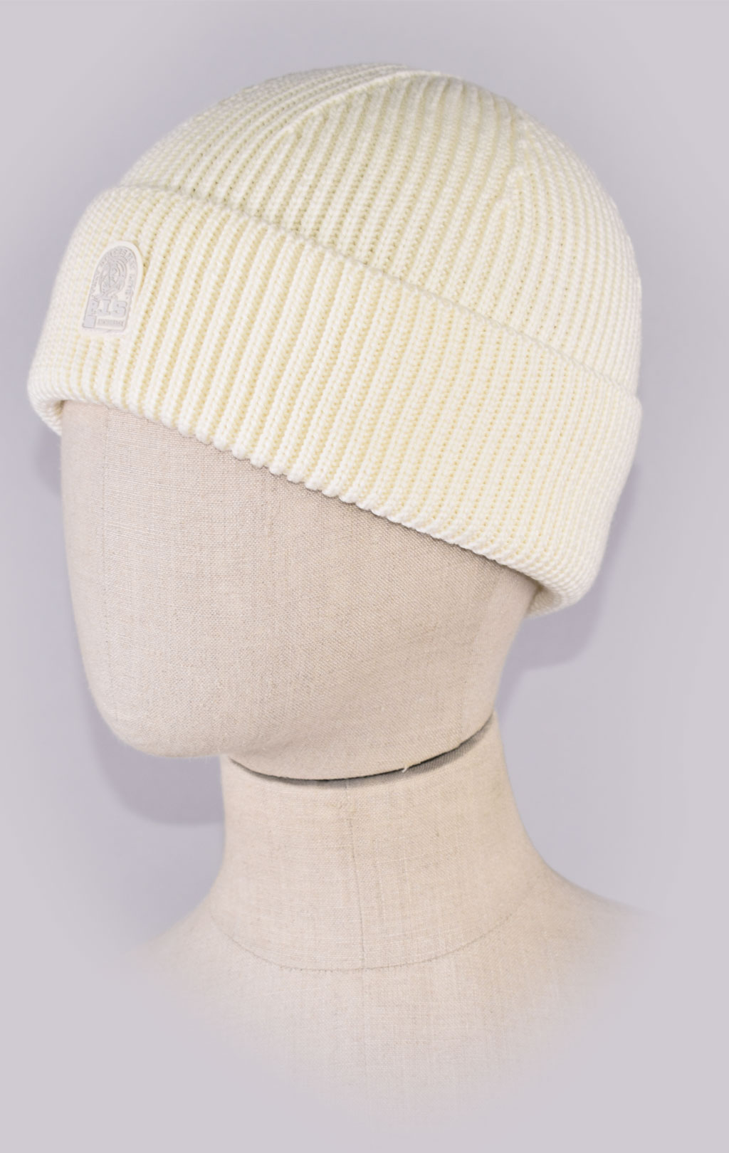 Шапка вязаная PARAJUMPERS PLAIN BEANIE FW 21/22 milk 