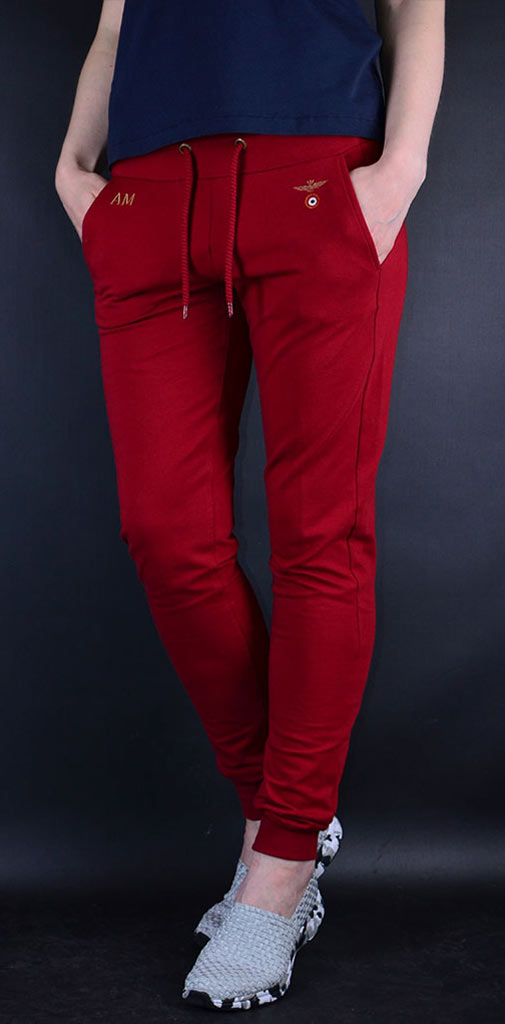 Женские брюки спортивные AERONAUTICA MILITARE rosso scuro (PF 683) 