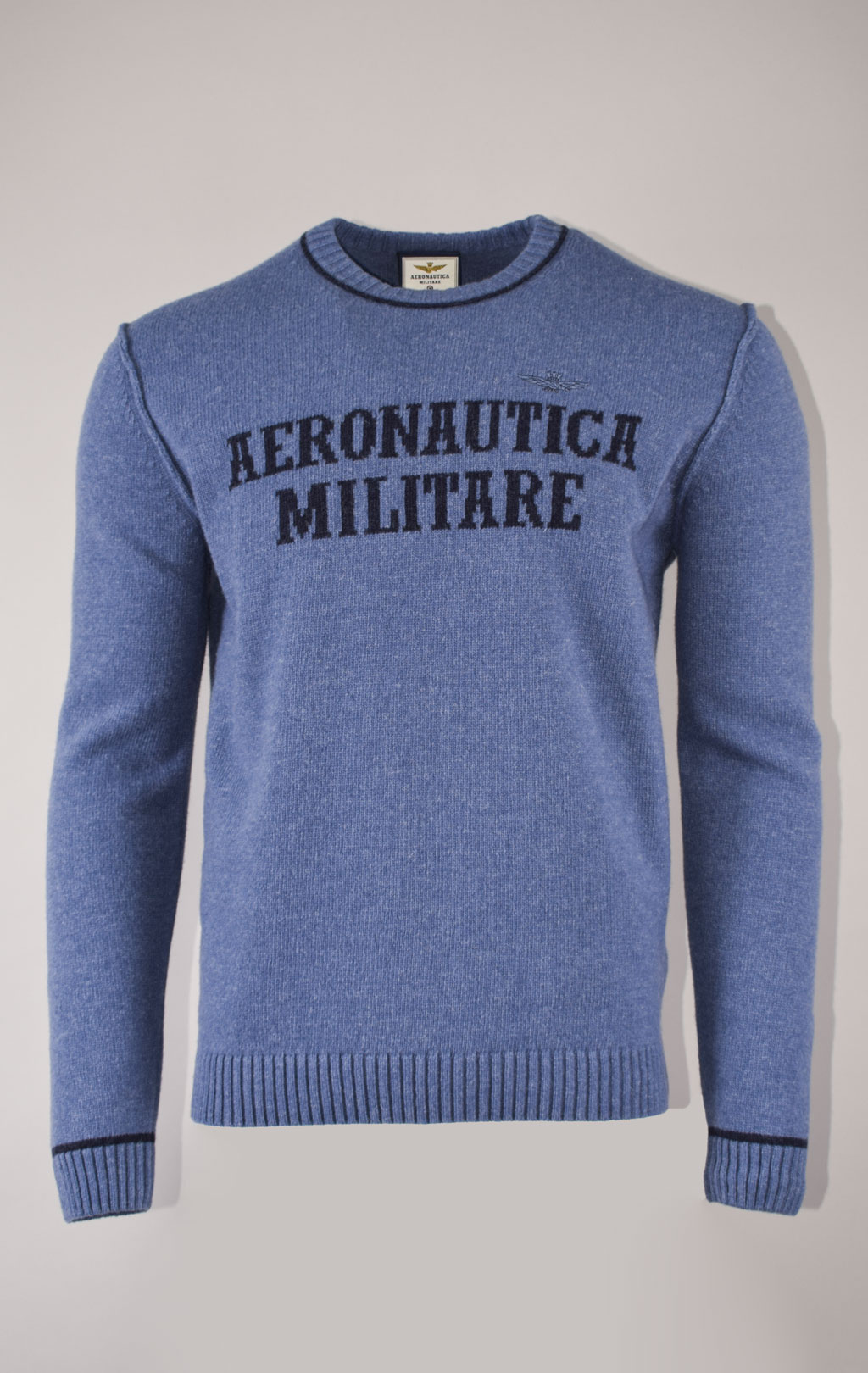 Свитер AERONAUTICA MILITARE FW 23/24/BG deep ocean blue (MA 1463) 