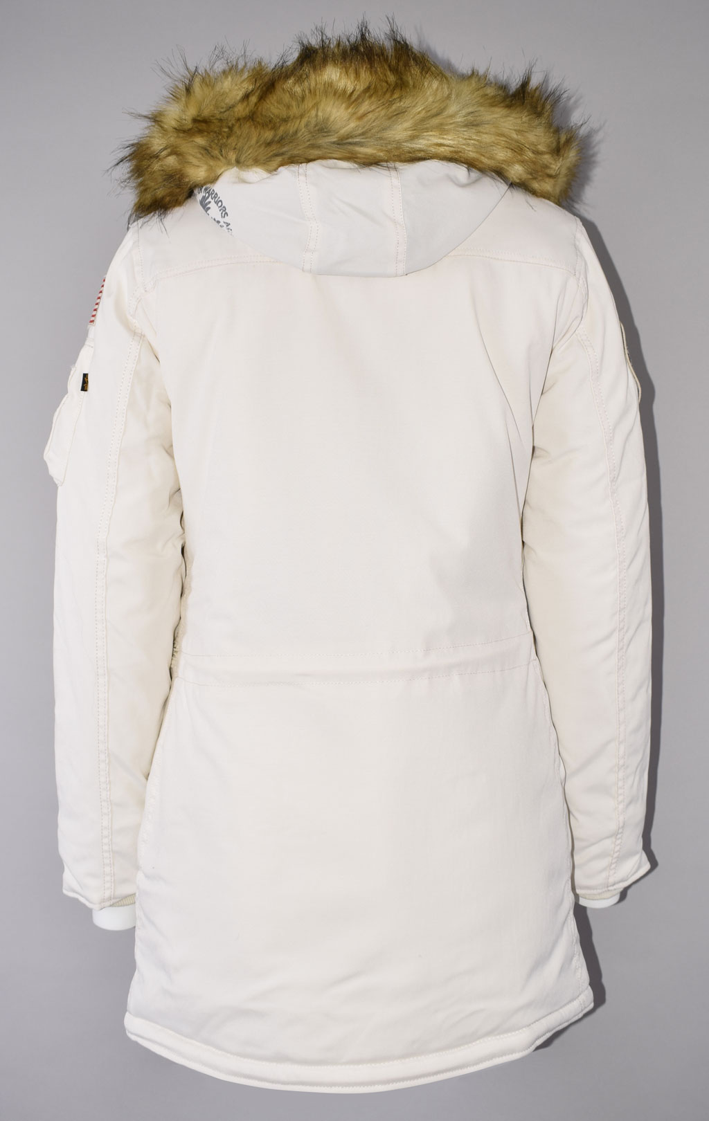 Женская аляска ALPHA INDUSTRIES POLAR jet stream white 