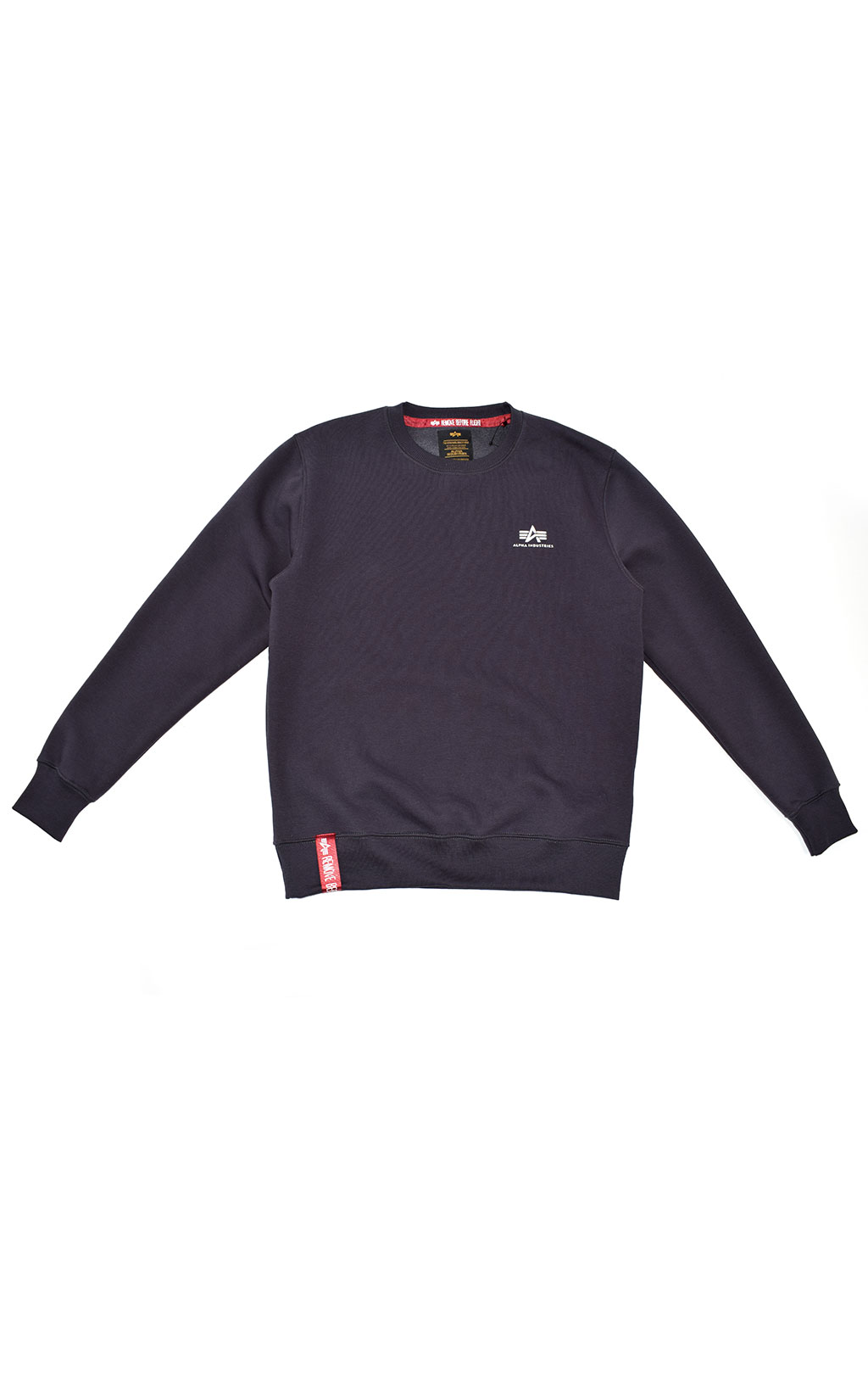 Свитшот ALPHA INDUSTRIES BASIC SWEATER SMALL LOGO iron grey 