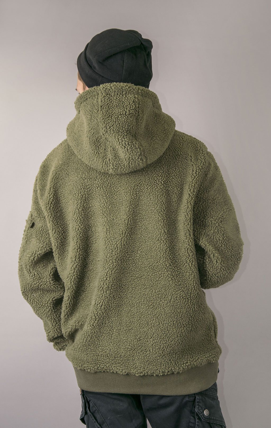 Толстовка ALPHA INDUSTRIES TEDDY HOODY sage green 