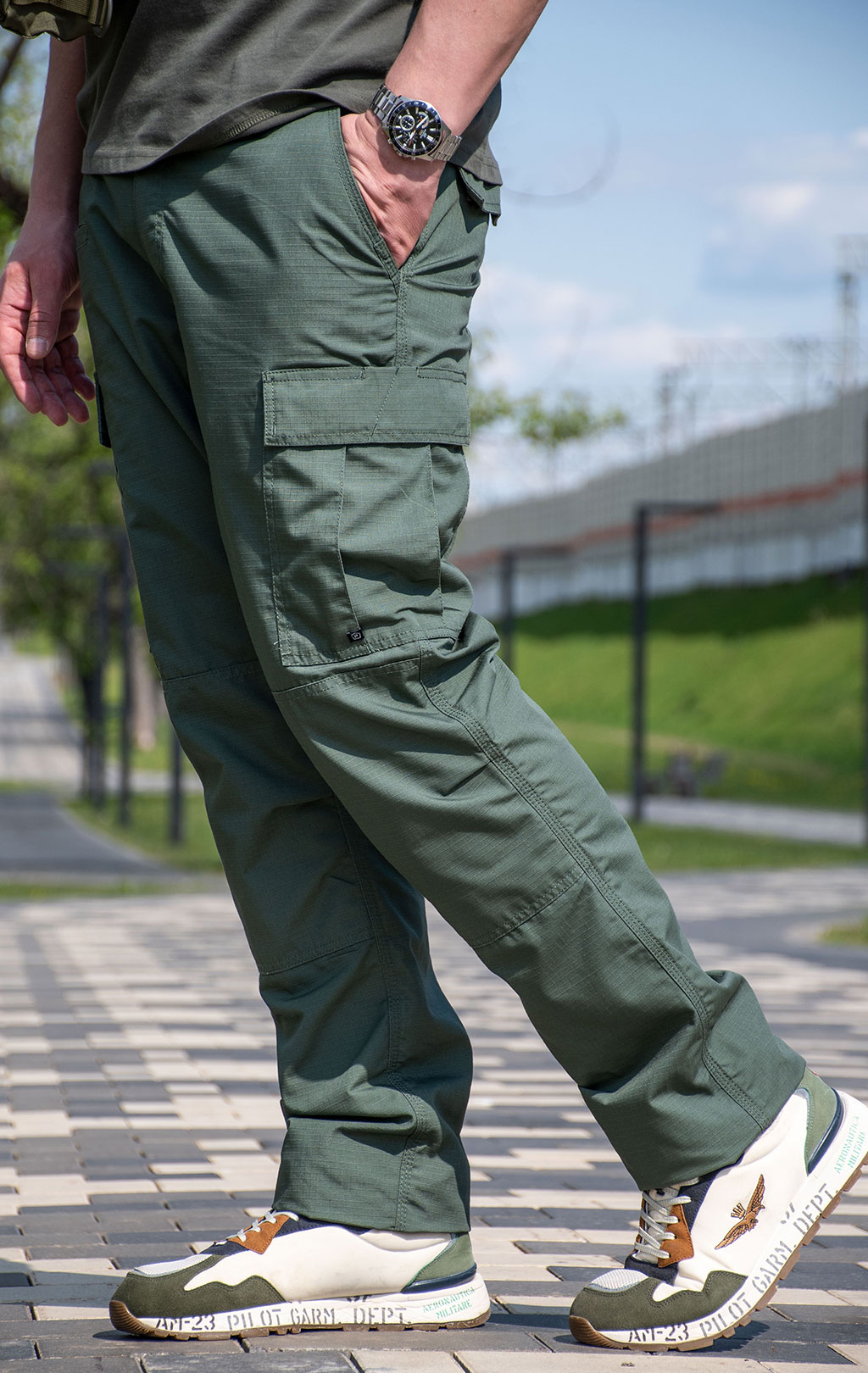 Брюки тактические Pentagon BDU 2.0 big size хлопок35%/полиэстер65% Rip-Stop green camo CG06 05001 