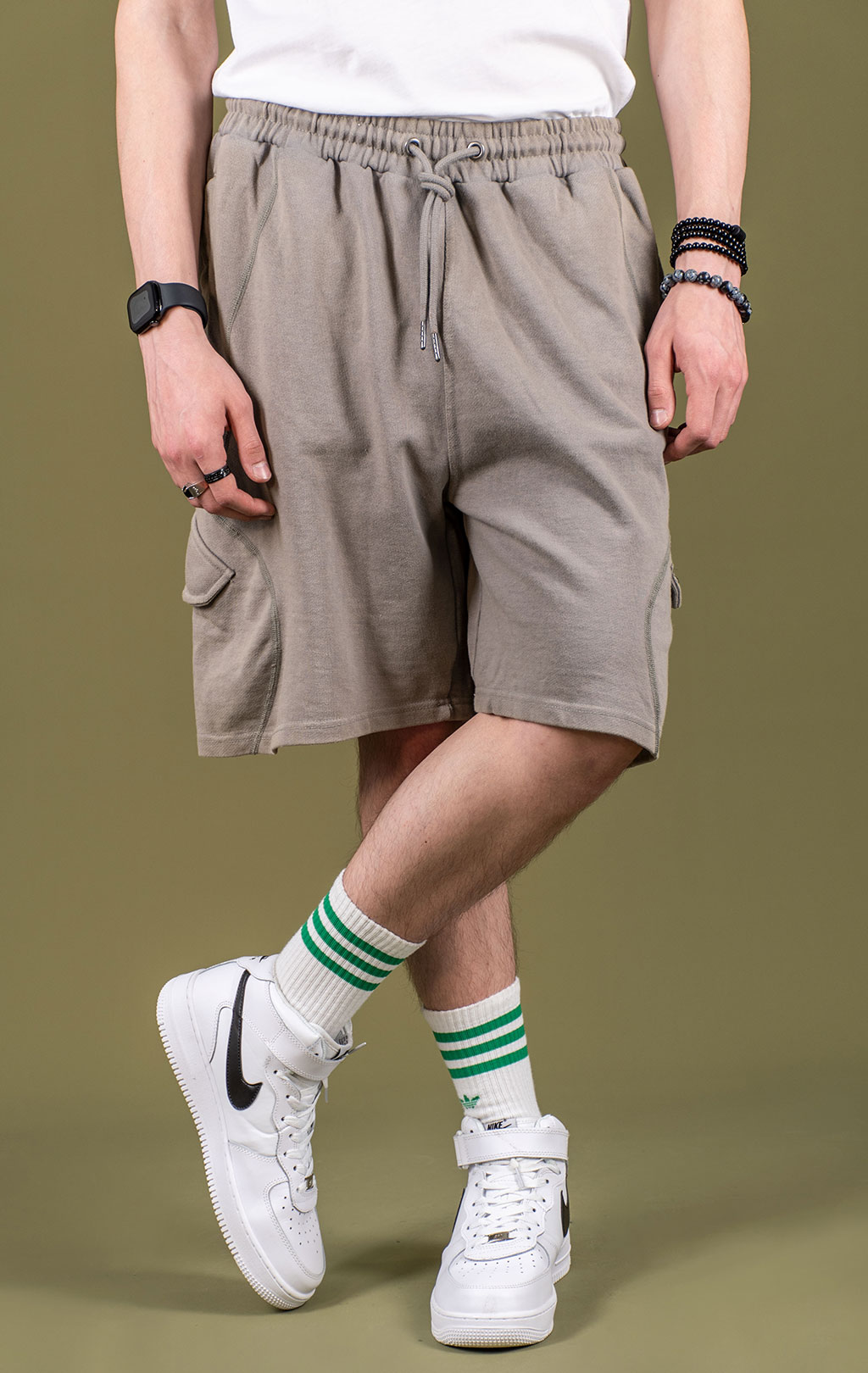 Шорты трикотажные ALPHA INDUSTRIES FRENCH TERRY SHORT SS 25 m mid gray 
