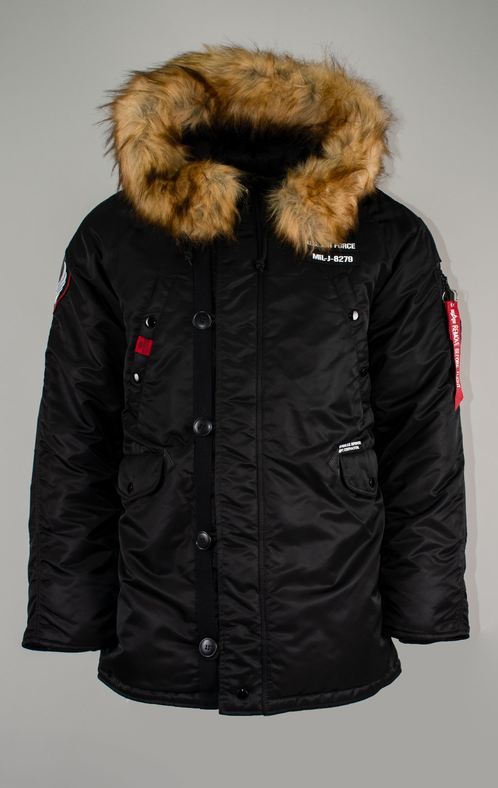 Аляска ALPHA INDUSTRIES AIRBORNE N-3B black 