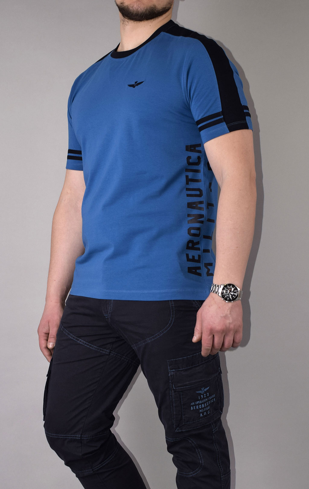 Футболка AERONAUTICA MILITARE SS 21/TR azzurro (TS 1816) 