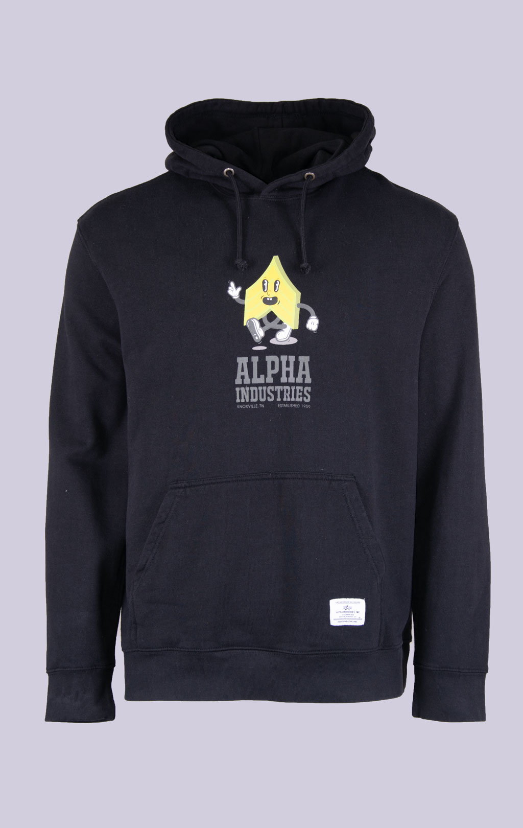 Толстовка ALPHA INDUSTRIES ALPHA BADGE HOODIE SS 24 m black 