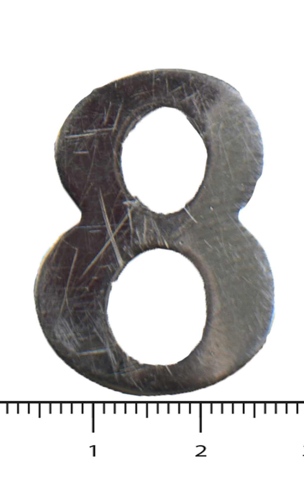 Знак-цифра 8 на петле silver Англия