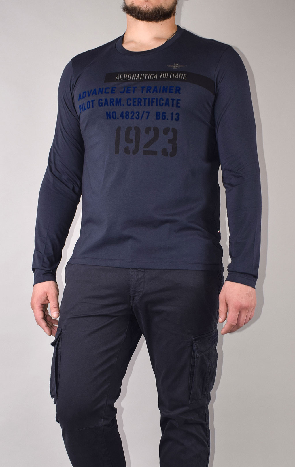 Лонгслив AERONAUTICA MILITARE FW 20/21/TR blue navy (TS 1785) 