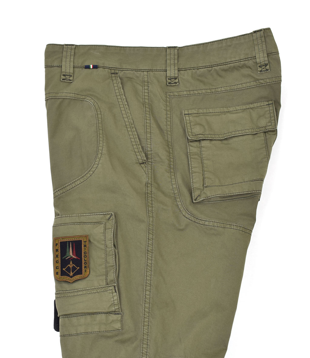 Брюки-карго AERONAUTICA MILITARE SS 20/AL verde militare (PA 1387) 