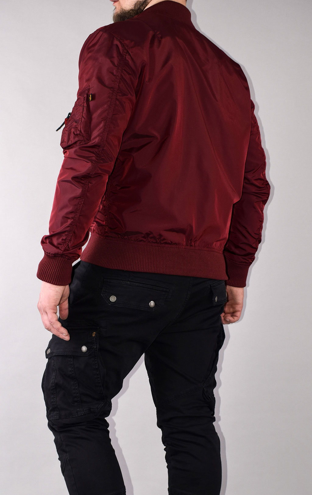 Ветровка-бомбер ALPHA INDUSTRIES TT MA-1 burgundy 