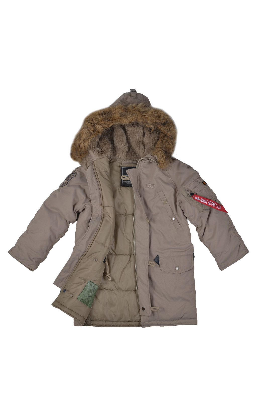 Детская аляска ALPHA INDUSTRIES EXPLORER khaki 