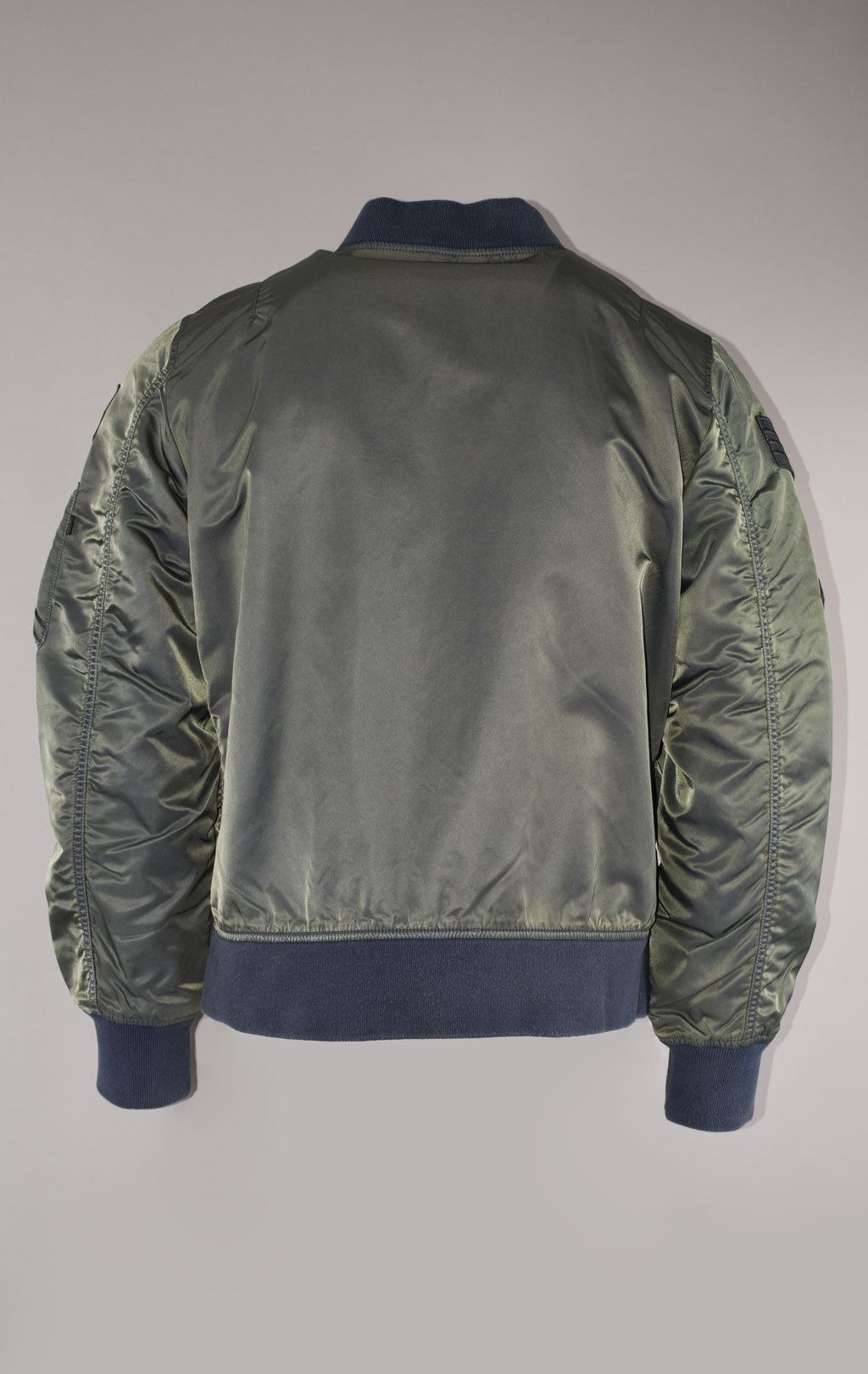 Ветровка-бомбер лётная ALPHA INDUSTRIES SQUADRON BATTLEWASH L-2B SS 22 m dark green 