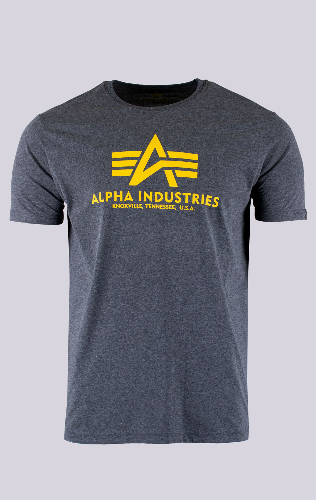 Футболка ALPHA INDUSTRIES BASIC T big size charcoal heather 
