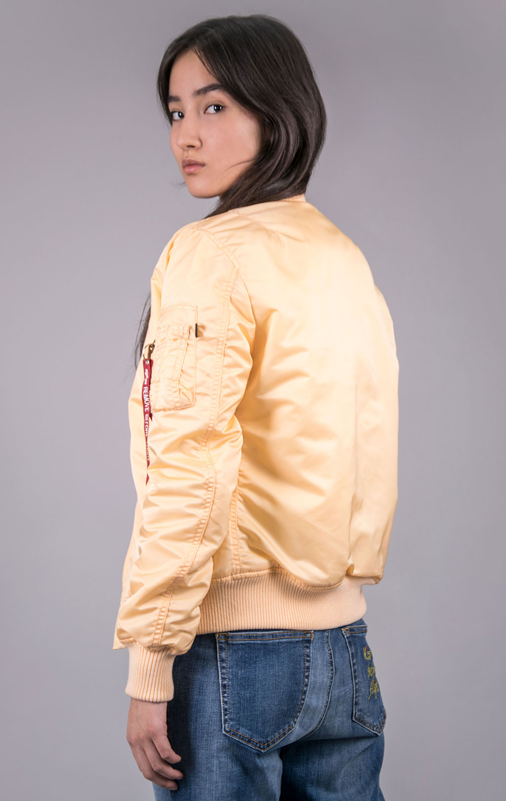 Женский бомбер ALPHA INDUSTRIES VF 59 MA-1 apricot 