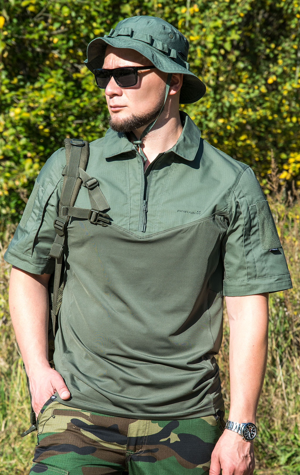 Рубашка Combat shirt Pentagon RANGER TAC-FRESH короткий рукав green 06CG 02013-SH 