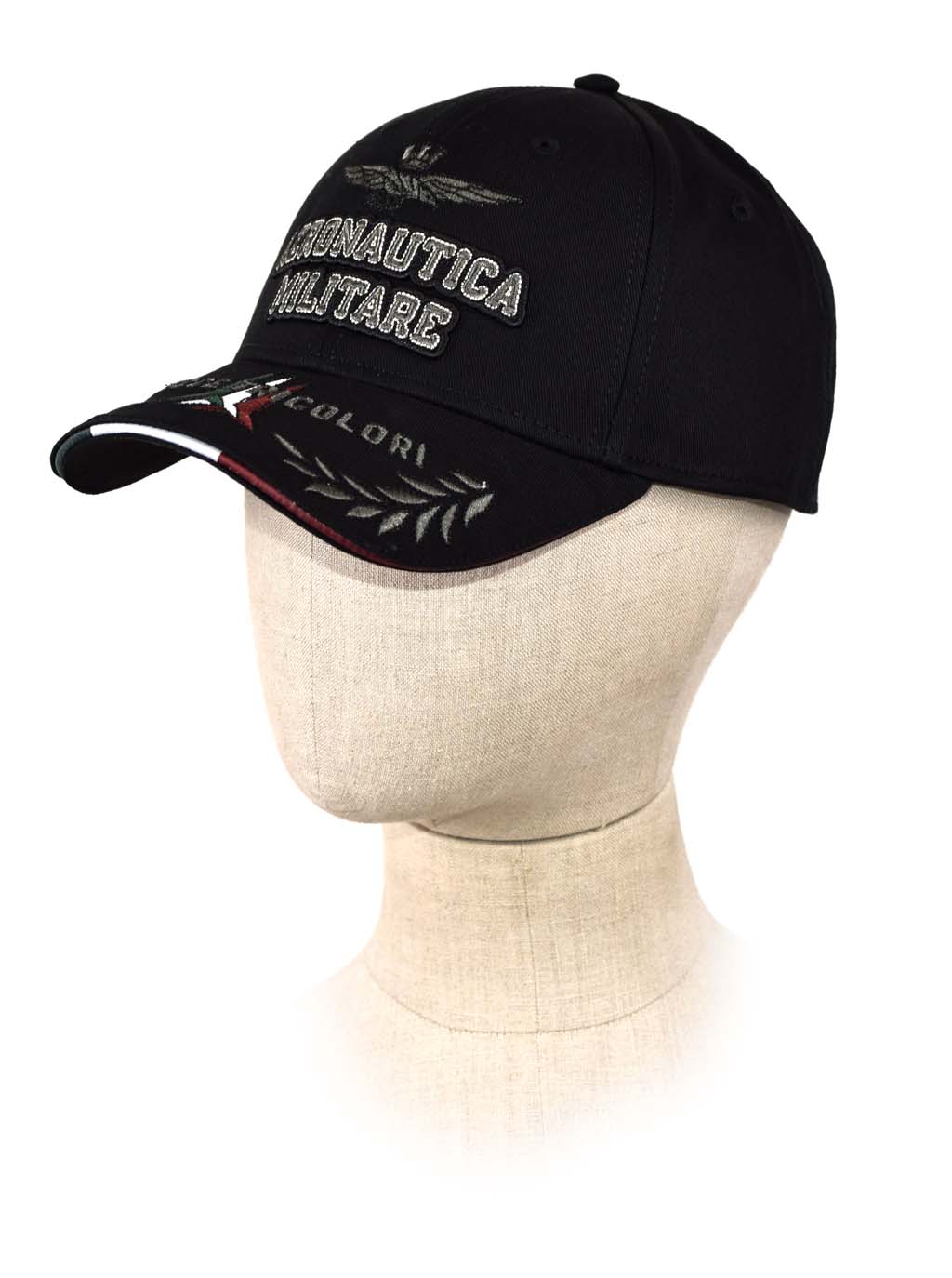 Бейсболка AERONAUTICA MILITARE FW 21/22/CN jet black (HA 1093)