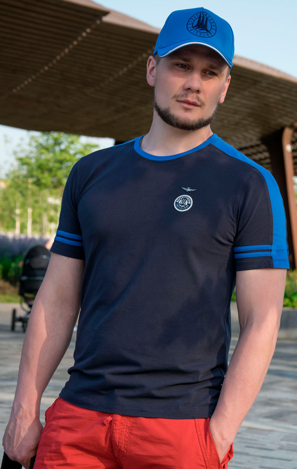 Футболка AERONAUTICA MILITARE SS 20 blue navy (TS 1700) 