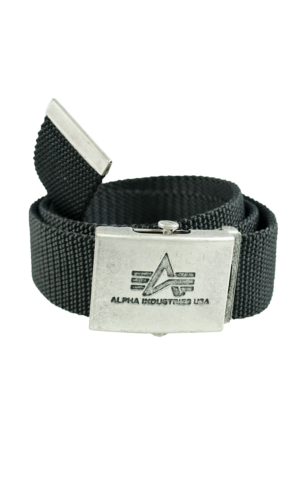 Ремень брючный ALPHA INDUSTRIES HEAVY DUTY BELT 4 cm black 