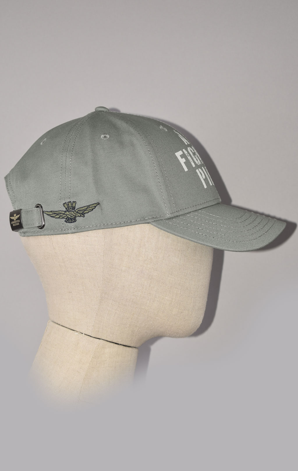 Бейсболка AERONAUTICA MILITARE SS 23/CN verde militare (HA 1128)